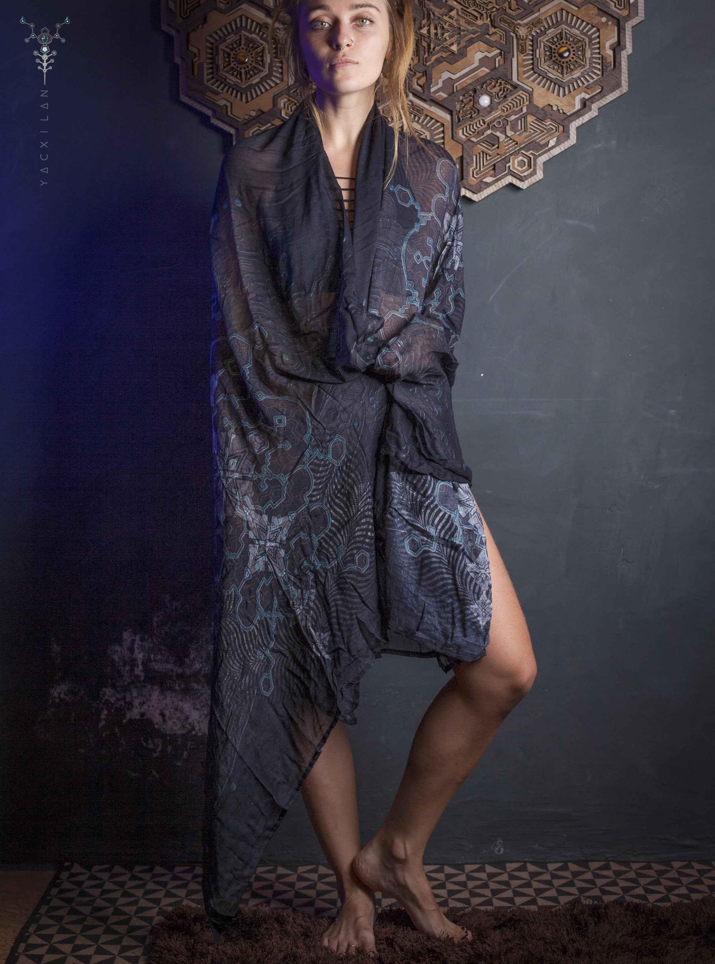 Scarf / Pareo Bamboo - THUNDERSPINE Yacxilan Artwear